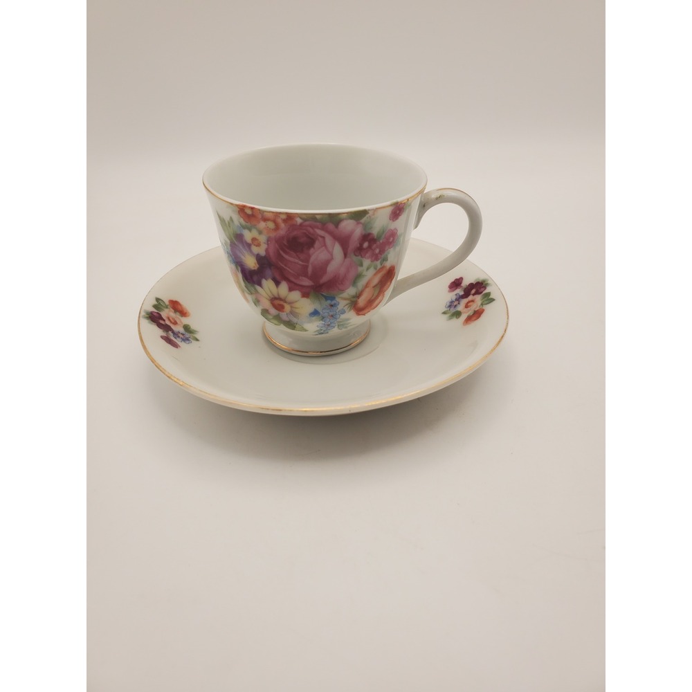 Vintage Occupied Japan Demitasse Cup & Saucer Set #3